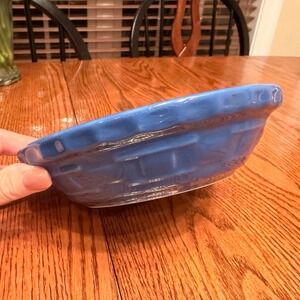 Longaberger 7" Pie Plate - Cornflower Blue